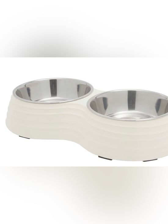 Other - Frisco Stainless Steel Double Dog Bowls with Melamine Stand, Small: 1.5 cup